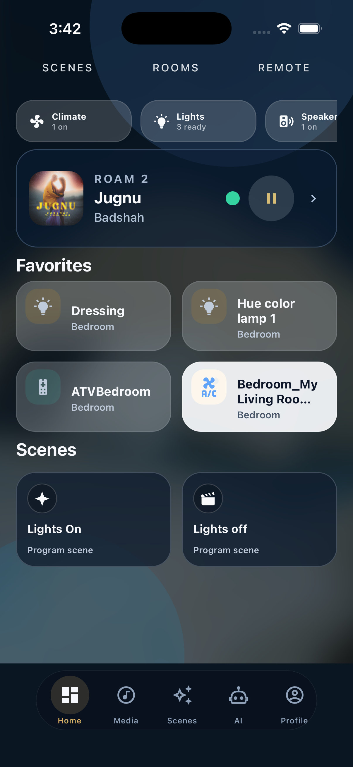 Haptique OS iPhone home screen